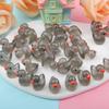 100pcs Mini Resin Black Duck,15 mm Dollhouse Dcor Glow in The Dark for Aquarium Decor Micro Fairy Garden Landscape Hide,Seek Party Toys,Easter Basket Stuffer, Gift for All Ages view 2