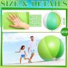 Ceenna 2 Pcs 60 Inch Giant Beach Ball Large Inflatable Pool Toy Balls Summer Swimming Toys Parties PVC Jumbo for Adults Summer Beach Pool Party Favor(Green,Fresh) view 2