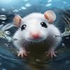 Parbamll Fun Interactive Jigsaw Puzzle for Adults - White Mouse in Water Jigsaw 1000 Pieces, Bathroom Decor or Wall Decor Animal Jigsaw Puzzle Gifts for Everyone view 1