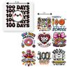 27 PCS Heat Transfer 100 Days School Direct to Film DTF Iron On Decals for Clothing Heat Press Patches DIY Tshirt Heat Transfer for Kid for Toddler view 2