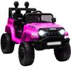 12V Ride On Car, Electric Car for Kids, 12V Ride on Toys, Kids Cars with 3 Speeds Adjustable w/Bluetooth, Parent Remote Control, Spring Suspension, AUX Port-Pink view 1