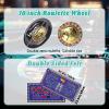 Extguds Roulette Wheel and Craps Set with Large Double Sided Felt, 10 Inch Roulette Wheel, Chip Rake, 200 Chips, Roulette Marker, 3 Dices, Perfect for Game Night Party view 3