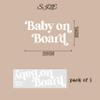 Baby On Board Baby Shower Decal - Baby On Board Sign Balloon Arch Decal,Gender Reveal Decorations for Girls and Boys,Gender Reveal Supplies view 2