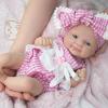 14" Reborn Baby Dolls, Full Silicone Baby, Realistic Soft Silicone Newborn Baby Doll, Real Full Body Silicone Reborn Baby Dolls with Feeding Accessories view 3