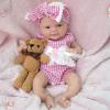 14" Reborn Baby Dolls, Full Silicone Baby, Realistic Soft Silicone Newborn Baby Doll, Real Full Body Silicone Reborn Baby Dolls with Feeding Accessories view 4