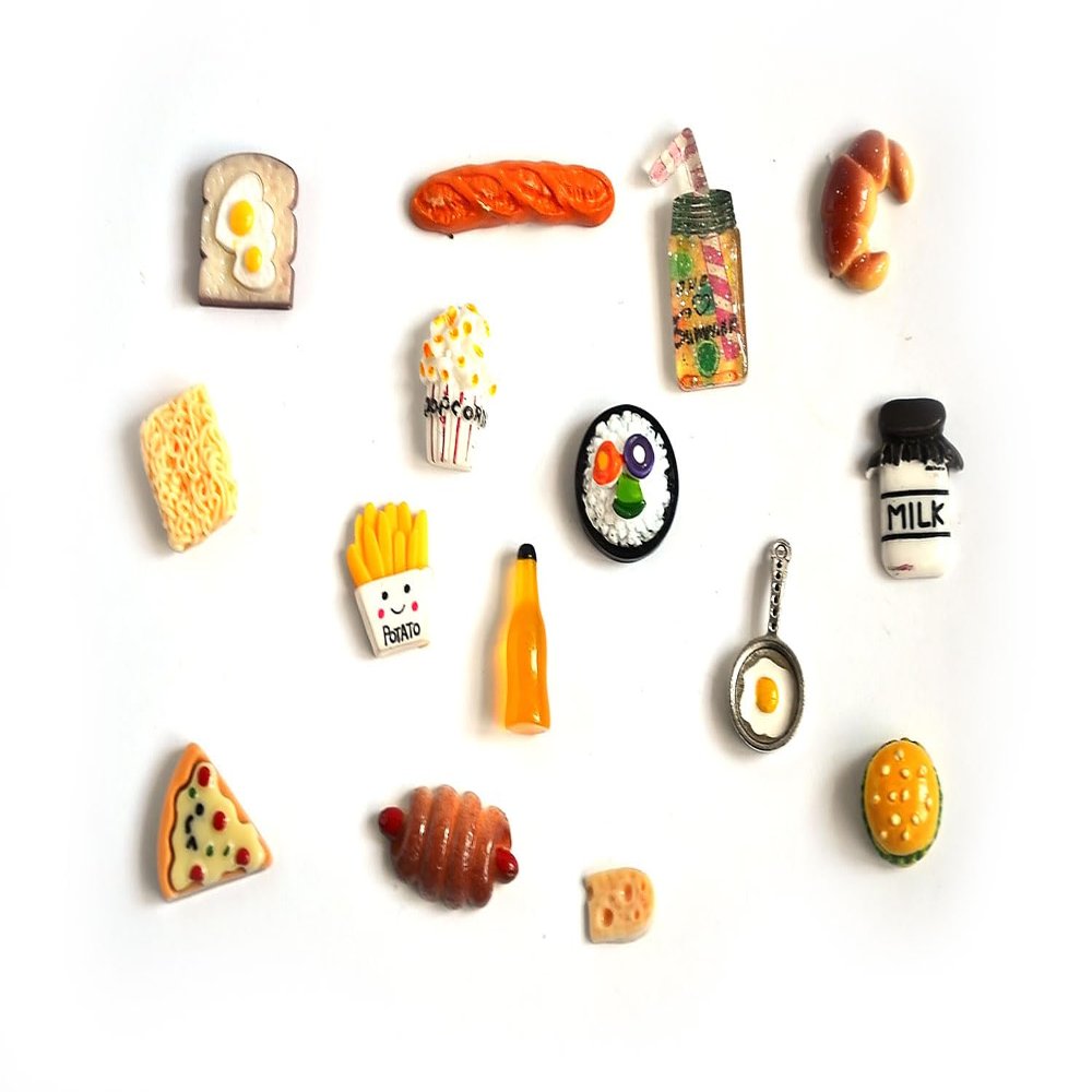 TomToy Food Theme I spy trinkets Sets for I Spy Bag, Bottle
