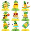 9 PCS Pineapple Honeycomb Centerpieces Summer Luau Pool Beach Hawaii Pineapple Party Supplies 3D Double Side Tropical Fruit Honeycomb Centerpieces for Baby Shower Hawaii Birthday Party Supplies view 1