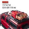 BRCatWPark RC Crawler Car Decoration Upgrades Part for 1/10 Trx4 Trx6 SCX10 GEN 7 8 Rc 4wd,10PCS Decoration Luggage Net/Package/Luggage/Fuel Tank/Shovel/Sand Ladder(Orange) view 2