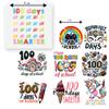 27 PCS Heat Transfer 100 Days School Direct to Film DTF Iron On Decals for Clothing Heat Press Patches DIY Tshirt Heat Transfer for Kid for school view 2