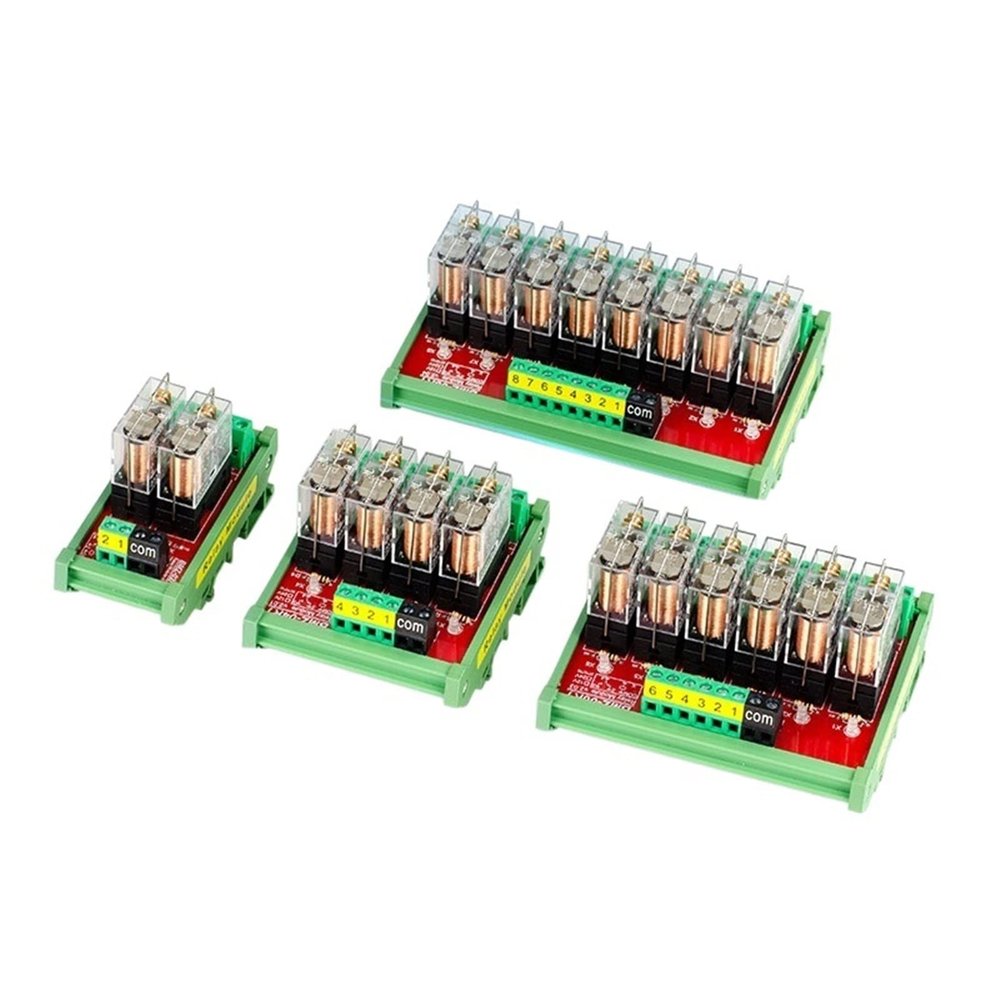 VUBBJCRS PLC Signal Isolation Amplifier Board Relay Module Module DC12/24V Input Single Chip Microcomputer G2R-1 (Color : 24v, Size : 8channels)