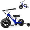 KRIDDO 2-in-1 Kids Tricycle and Toddler Balance Bike 2 Year Old, Detachable Pedals and Stowable Training Wheels, DIY Plate, Riding Trikes Toy for Ages 18 Months to 3 Years, Blue view 1