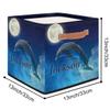 Custom Cute Sea Dolphin Storage-Basket for Kids,Personalized Foldable Boys Girls Storage Bin with Handle for Toys Dolls Clothes Family Home Nursery Dorm Bedroom view 2