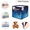Custom Cute Sea Dolphin Storage-Basket for Kids,Personalized Foldable Boys Girls Storage Bin with Handle for Toys Dolls Clothes Family Home Nursery Dorm Bedroom view 4