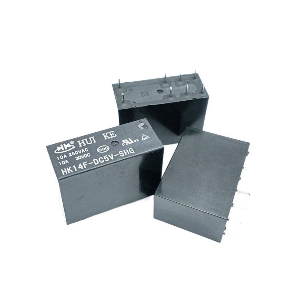 VUBBJCRS 2PC Power Relay HK14FD-DC12V-SHG/DC5V/DC24V 8-pin 5A Two Open Two Closed (Size : HK14FH-DC24V-SHG)