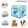 Custom Cute Sea Shark Storage-Basket for Kids,Personalized Foldable Boys Girls Storage Bin with Handle for Toys Dolls Clothes Family Home Nursery Dorm Bedroom view 4