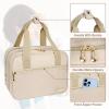 Breastmilk Cooler Travel Bag, Wearable Breast Pump Storage Bag Compatible with Momcozy/Eufy/Elvie/Willow/Medela Breast Pump with Ice Pack and Waterproof Mat,Khaki view 4