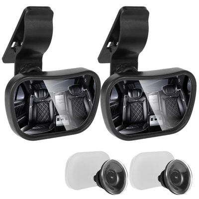 2Pcs Rear Facing Car Seat Mirrors, Rear View Mirror Universal Baby Rear View Mirror Angle Adjustable Baby Car Rear View Mirror Wide View Clear Baby Car Rearview Mirror with Suction Cup for Car SUV