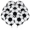 10 Pieces 18 inches Soccer Balloons Soccer Themed Party Decorations Foil Mylar Soccer Ball Balloons For Birthday Sports Graduation Party Decoration (Sports) view 1