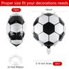 10 Pieces 18 inches Soccer Balloons Soccer Themed Party Decorations Foil Mylar Soccer Ball Balloons For Birthday Sports Graduation Party Decoration (Sports) view 2