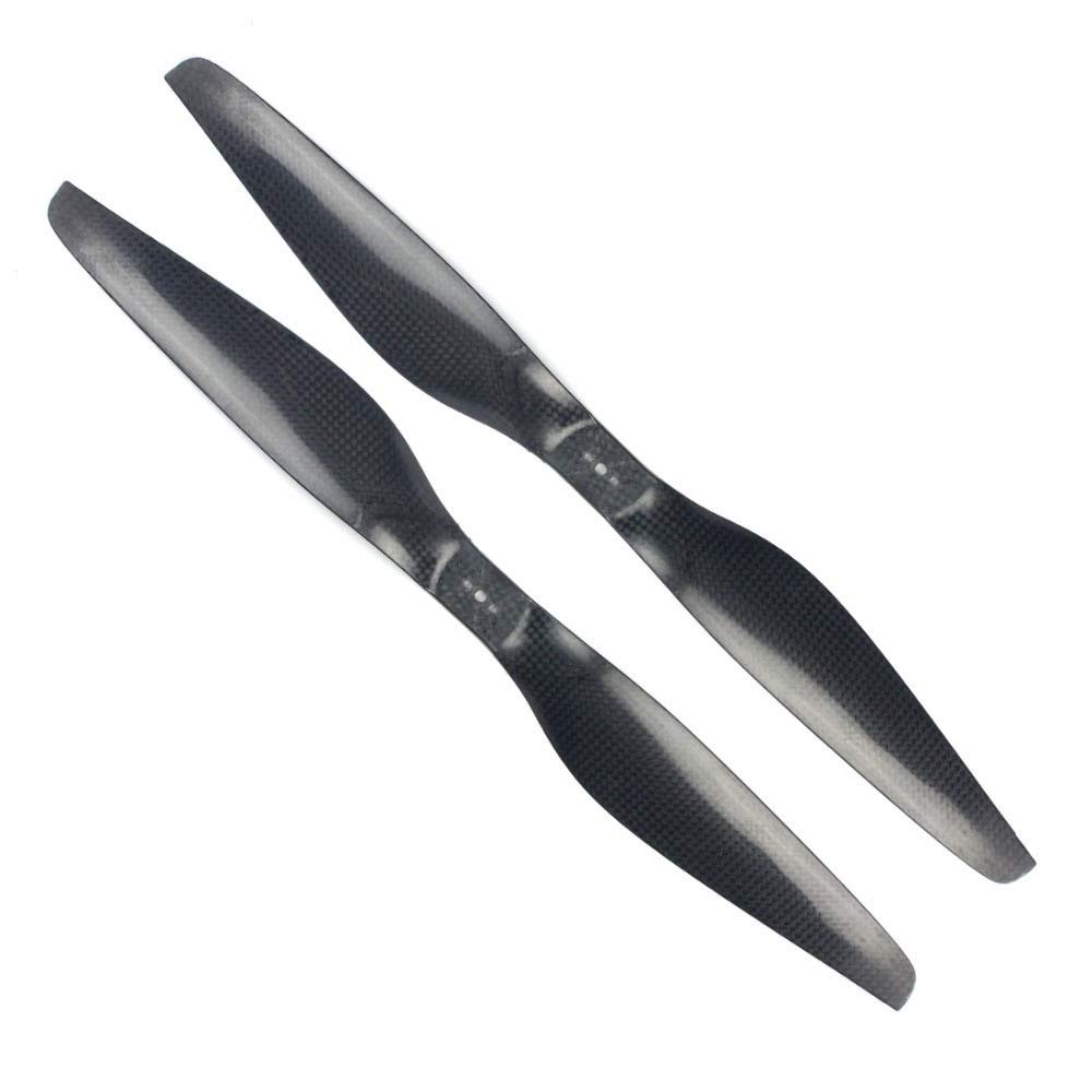 1 Pair 16/17/18/20/22 Inch 3K Carbon Fiber Propeller CW CCW Props/Fit for Multicopter Quadcopter RC Drone (Color : 2255)