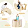 Costzon Climbing Toys for Toddlers, Foldable Montessori Wooden Arch Climber Ladder with Sliding Ramp, Play Table, Multi-Combination Methods, Kids Triangle Climber Play Gym Set for Boys Girls Present view 3