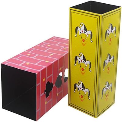 ZQION Production Tubes (Folding, Paper) Stage Magic Tricks Silk Flower Appear from Empty Tubes Easy to Do Magic Illusions Gimmicks Mentalism Beginner Magician