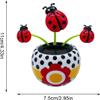 Red Solar Dancing Flower, Cute Power Flower for Car Decoration Swing Flowers, Solar Dashboard Decorations Flower Dancing Decor, Car Dashboard Swinging Doll Car Desktop Home Ornament, Solar Power Kits view 4