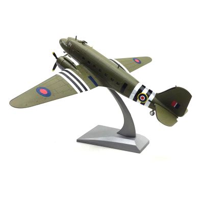 VanmAr 7.7 1/100 Scale C-47 Transport Fighter Model Airplane Aircraft Model Jet Collectibles Diecast Plane Model for Collection Gift Ornament (Size : B)