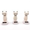 White Cat Solar Powered Decor, Cute Swing Animal Dancing Dolls Car Dashboard Ornament, Solar Shaking Cat Desktop Decoration for Home Office, Decor, Solar Power Kits view 3