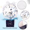 lasuroa Pull Money Balloon Box for Cash Gift, Funny Happy Birthday Balloon Surprise Set with Balloons Ribbon Balloon Holder Surprising Birthday Money Box Pull Out Gifts for Girlfriend Wife (Blue) view 4