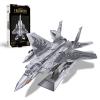 Piececool 3D Puzzles for Adults, American F-15 Fighter Metal Airplane Kit to Build, DIY Assembly Plane Model, Best Gifts for Military Enthusiasts, Desk Decor view 1