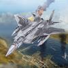 Piececool 3D Puzzles for Adults, American F-15 Fighter Metal Airplane Kit to Build, DIY Assembly Plane Model, Best Gifts for Military Enthusiasts, Desk Decor view 3