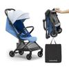 MAMAZING Ultra Air X Travel Stroller - Ultra-Lightweight Under 10 lbs, Carbon Fiber Frame & Airplane Friendly, Lightweight Stroller with Reclining Seat, UPF 50+ Canopy & Travel Bag view 1