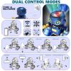 Aikmi Robot Toys for Kids 5-7, Rechargeable Remote Control Robot with Projector Night Light for Kids, Gesture Sensor, Music, Toys for 6 Year Old Boys Girls Birthday Present Boy Toy (Blue) view 4