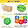 Jerify 12 Pcs Foam Dodgeballs Sets, 6 Inch Soft Foam Dodgeball Balls for Kids & Adults, Non-Sting Playground Sports Equipment for Outdoor & School Games(Classic) view 3