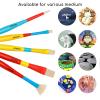 MEEDEN Paint Brushes for Kids: 6 Packs/30 Pcs Round Flat & Fan Kids Paintbrush Set - Toddlers Painting Brushes for Acrylic Watercolor & Washable Paint view 4