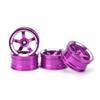 1/10 Aluminum Alloy Wheel Hubs for HSP 94123 RC Car, Set of 4 RC Car Accessory Wheel Hub, RC Parts Wheel Hub (Purple) view 1