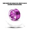 1/10 Aluminum Alloy Wheel Hubs for HSP 94123 RC Car, Set of 4 RC Car Accessory Wheel Hub, RC Parts Wheel Hub (Purple) view 3
