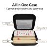 Rummy Cube Game with 4 Wooden Racks, 106 Rummy Tiles Game Set with Travel Case Rummy Cube Travel Set with 4 Tiles Holders for Family Game Night view 3