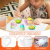 PullCrease 45 Pcs Porcelain Mini Tea Cup Set Including Porcelain Dishes Brush Children Ceramic Play DIY Craftfor Kids Girls 6-8 and up Party Birthday Gift Baby Shower Wedding Supplies(Lovely Style) view 3