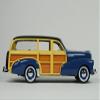 1948 Chevy Fleetmaster Woodie Station Wagon Como Blue with Black Top Limited Edition to 240 Pieces Worldwide 1/43 Model Car by Goldvarg Collection GC-045A view 2
