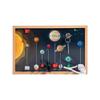 Adena Montessori Solar System Busy Board for Toddlers - Wooden Sensory Activity Toys with LED Light Switch, Travel Toys for 1-6 Year Old Boys & Girls Gifts, Educational Board for Fine Motor Skills view 1