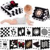 Yeeeasy High Contrast Baby Book and Sensory Toy Set for 3 Months  Soft Crinkle Pages, Tummy Time Development, and Safe Mirror for Visual Stimulation  Ideal Newborn Gift for Boys and Girls view 1
