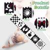Yeeeasy High Contrast Baby Book and Sensory Toy Set for 3 Months  Soft Crinkle Pages, Tummy Time Development, and Safe Mirror for Visual Stimulation  Ideal Newborn Gift for Boys and Girls view 4