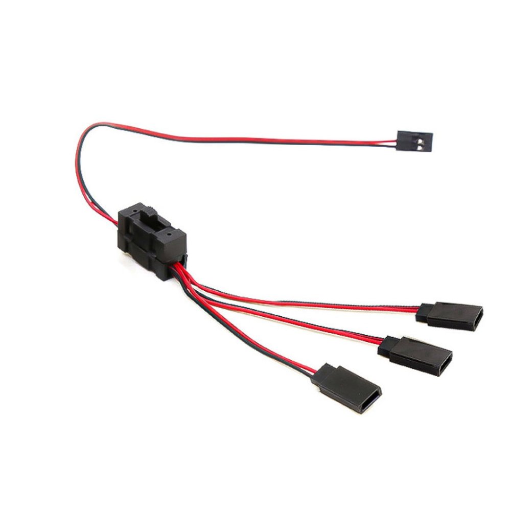 3 Way Wire LED Light On/Off Switch Y Cable for Axial SCX10 TRX-4 1/10 RC Crawler Car Modify