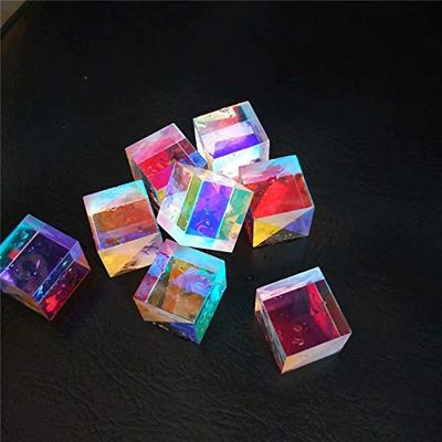 Chiee 30 PCS Defective RGB X-Cube Prism Combiner Splitter Cross Dichroic Prism DIY
