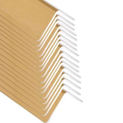 2 4 8 12 16 20 Pcs Wall Corner Guards/Corner Wall Protector, Self Adhesive Edge Protector Strip Corner Shield, Aluminum Edge Safety Bumpers for Wall Edges Decor (Color : 16pcs, Size : Length 80cm/3