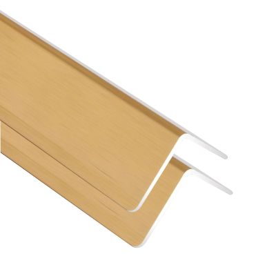 2 4 8 12 16 20 Pcs Wall Corner Guards/Corner Wall Protector, Self Adhesive Edge Protector Strip Corner Shield, Aluminum Edge Safety Bumpers for Wall Edges Decor (Color : 2pcs, Size : Length 110cm/4