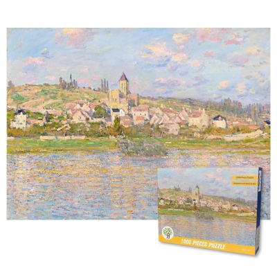Panda Hug Gifts Art Painting Jigsaw Puzzles by Claude Monet 1000 Pieces Art Jigsaw Puzzles for Adults, Jigsaw Puzzle for Family Party for Birthday Holiday (Vtheuil), HFN0002