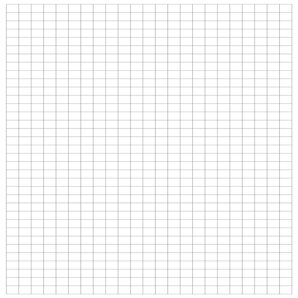 Generic White Paper Gridded Battlemap - 24 x 36 in (30 Pack)